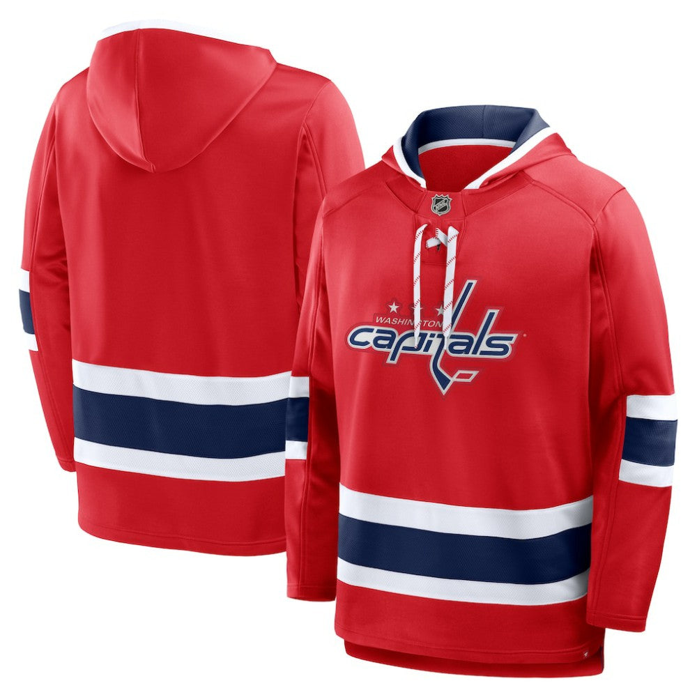 NHL Red Washington Capitals Fanatics Prime Time Fleece Hoodie