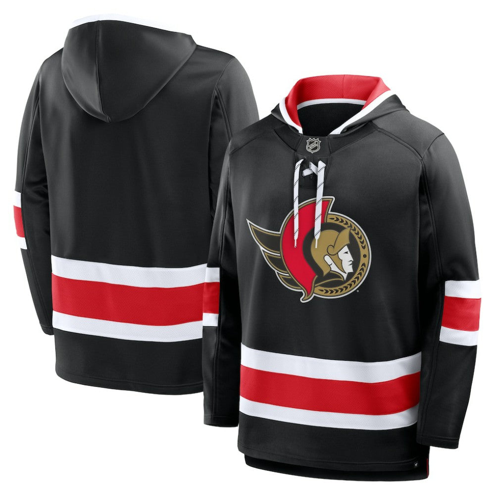 NHL Black Ottawa Senators Fanatics Prime Time Fleece Hoodie