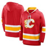 NHL Red Calgary Flames Fanatics Prime Time Fleece Hoodie