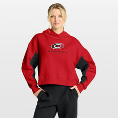 NHL Red Carolina Hurricanes Fanatics Women's Back Check Boxy Hoodie