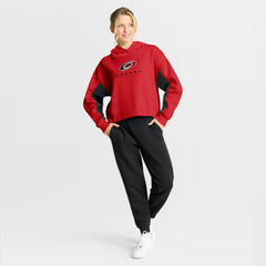 NHL Red Carolina Hurricanes Fanatics Women's Back Check Boxy Hoodie