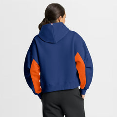 NHL Royal Edmonton Oilers Fanatics Women's Back Check Boxy Hoodie