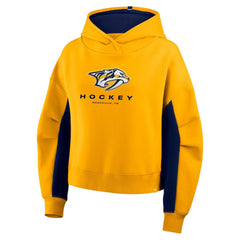 NHL Gold Nashville Predators Fanatics Women's Back Check Boxy Hoodie