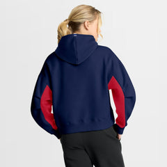NHL Navy Montreal Canadiens Fanatics Women's Back Check Boxy Hoodie