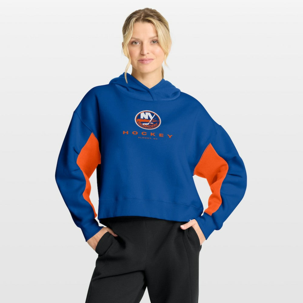 NHL Royal New York Islanders Fanatics Women's Back Check Boxy Hoodie