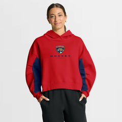 NHL Red Florida Panthers Fanatics Women's Back Check Boxy Hoodie