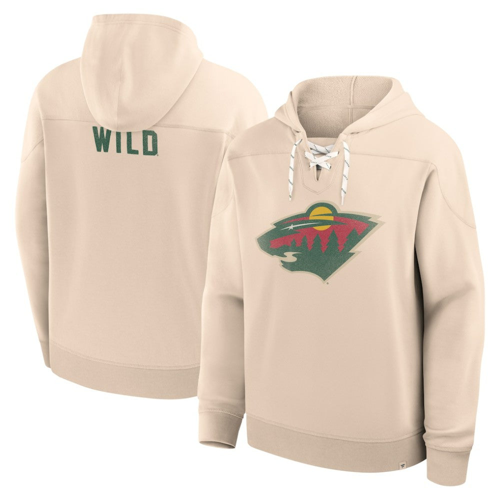 NHL Cream Minnesota Wild Fanatics Vintage Hoodie
