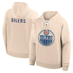 NHL Cream Edmonton Oilers Fanatics Vintage Hoodie