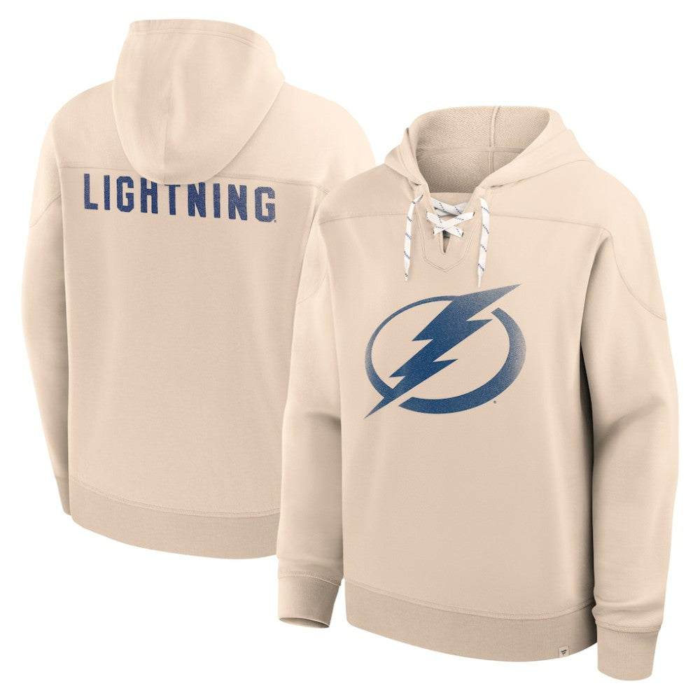 NHL Cream Tampa Bay Lightning Fanatics Vintage Hoodie