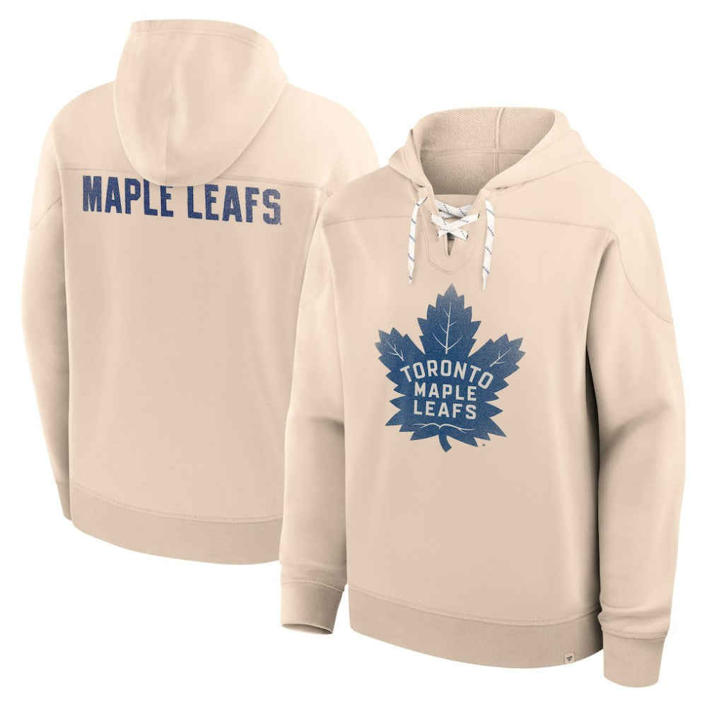 NHL Cream Toronto Maple Leafs Fanatics Vintage Hoodie