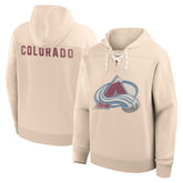 NHL Cream Colorado Avalanche Fanatics Vintage Hoodie