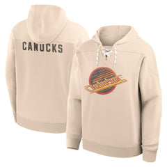 NHL Cream Vancouver Canucks Fanatics Vintage Hoodie