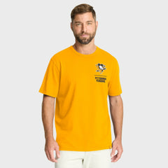 NHL Gold Pittsburgh Penguins Fanatics Crash The Net Legacy T-Shirt