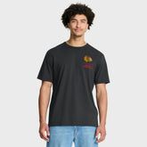 NHL Black Chicago Blackhawks Fanatics Crash The Net Legacy T-Shirt