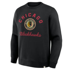 NHL Black Chicago Blackhawks Fanatics Vintage Stickler Sweatshirt