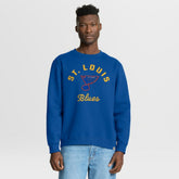 NHL Blue St. Louis Blues Fanatics Vintage Stickler Sweatshirt