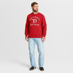 NHL Red Detroit Red Wings Fanatics Vintage Stickler Sweatshirt