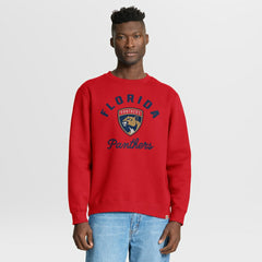 NHL Red Florida Panthers Fanatics Stickler Sweatshirt