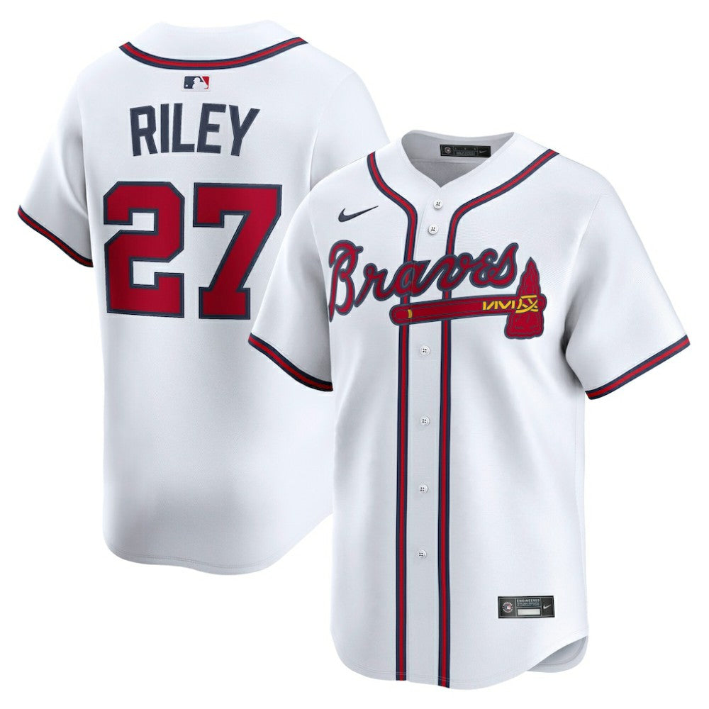 MLB Austin Riley Atlanta Braves Nike Home Limited Player Jersey