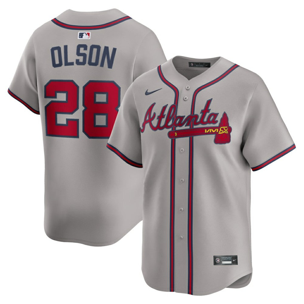 MLB Matt Olson Atlanta Braves Nike Road Limited Player Jersey