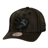 NHL Black San Jose Sharks Mitchell & Ness Downtown Snow Wash Pro-Crown Adjustable Hat