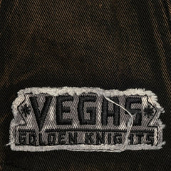 NHL Black Vegas Golden Knights Mitchell & Ness Downtown Snow Wash Pro-Crown Adjustable Hat