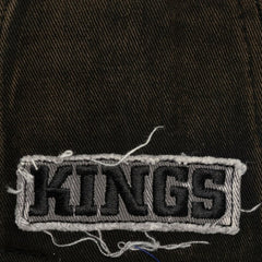 NHL Black Los Angeles Kings Mitchell & Ness Downtown Snow Wash Pro-Crown Adjustable Hat