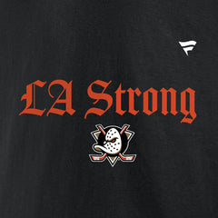 NHL Black Anaheim Ducks Fanatics Unisex LA Strong Fleece Pullover Hoodie