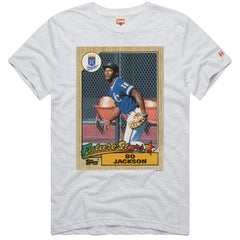 MLB Bo Jackson Kansas City Royals Homage 1987 Topps Baseball Card Player T-Shirt