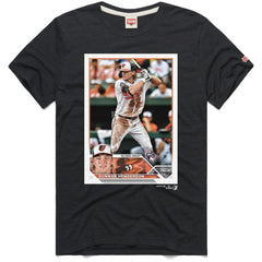 MLB Gunnar Henderson Baltimore Orioles Homage 2023 Topps Baseball Card Player T-Shirt