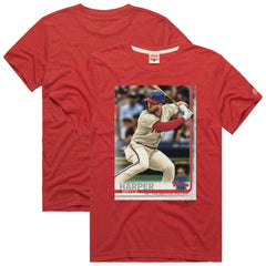 MLB Bryce Harper Philadelphia Phillies Homage 2019 Topps Baseball Card Player T-Shirt