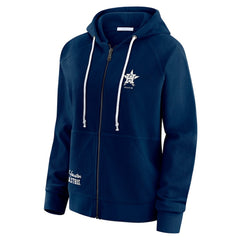 MLB Houston Astros WEAR by Erin Andrews Women's Vintage Full-Zip Raglan Hoodie