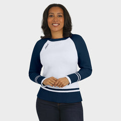 MLB Houston Astros WEAR by Erin Andrews Women's Colorblock Raglan Sweater