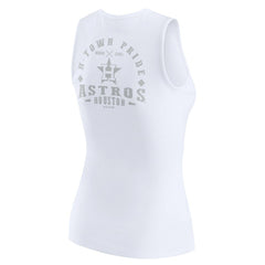MLB Houston Astros WEAR by Erin Andrews Women's Rib-Knit Henley Tank Top