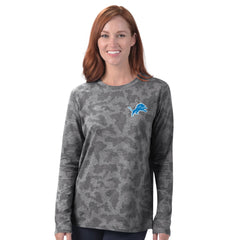 MSX by Michael Strahan Women's Camo Performance Long Sleeve T-Shirt - Detroit Lions