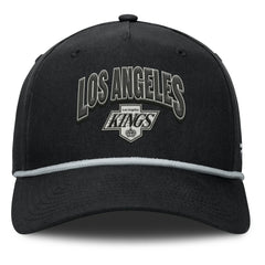 NHL Black Los Angeles Kings Fanatics Decades Collection A-Frame Adjustable Hat