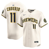MLB Jackson Chourio Milwaukee Brewers Nike Home Limited Jersey