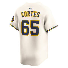 MLB Nestor Cortes Milwaukee Brewers Nike Home Limited Player Jersey