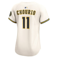 MLB Jackson Chourio Milwaukee Brewers Nike Women's Home Limited Player Jersey