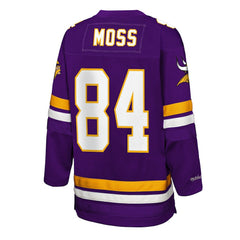 Randy Moss Youth Hockey Fashion Jersey - Minnesota Vikings