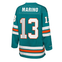Dan Marino Youth Hockey Fashion Jersey - Miami Dolphins