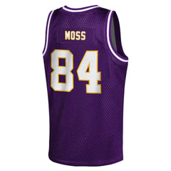 Randy Moss Youth Retired Player NFL Basketball Fashion Jersey - Minnesota Vikings