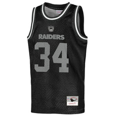 Bo Jackson Youth Retired Player NFL Basketball Fashion Jersey - Las Vegas Raiders