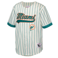 Dan Marino Youth Retired Player Name & Number Baseball Jersey - Miami Dolphins