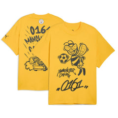 Manchester City 2025 FIFA Club World Cup Hoops T-Shirt - Puma Yellow