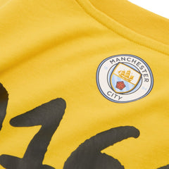 Manchester City 2025 FIFA Club World Cup Hoops T-Shirt - Puma Yellow