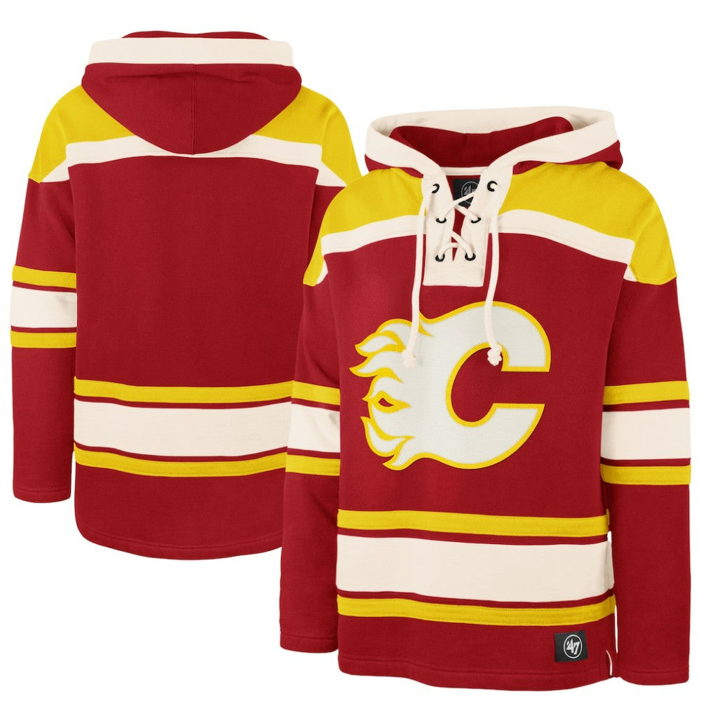 NHL Red Calgary Flames '47 Superior Lacer Hoodie
