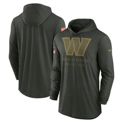 2025 Salute to Service Sideline Dri-FIT Lightweight Hooded Pullover - Washington Commanders