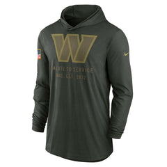 2025 Salute to Service Sideline Dri-FIT Lightweight Hooded Pullover - Washington Commanders
