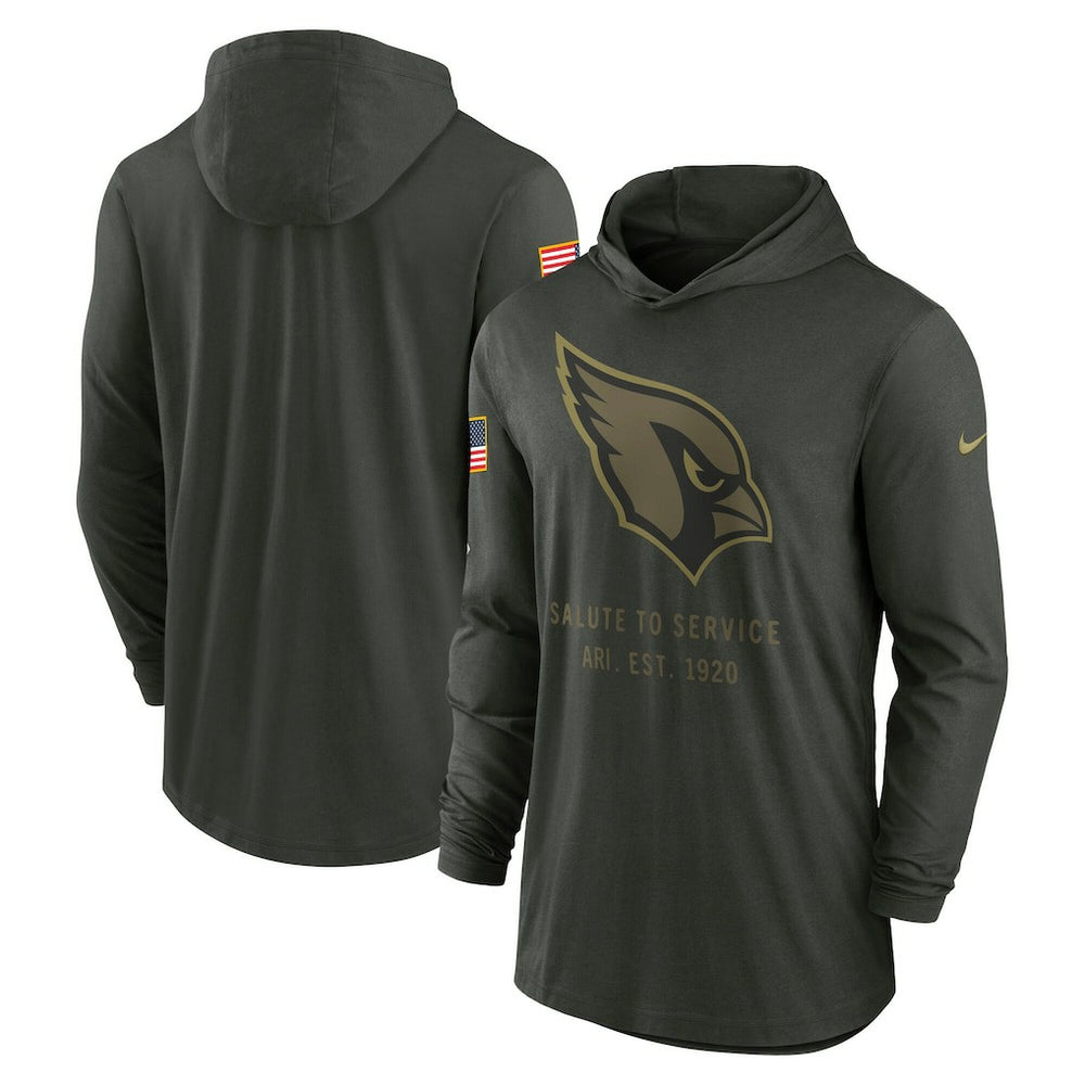 2025 Salute to Service Sideline Dri-FIT Lightweight Hooded Pullover - Arizona Cardinals
